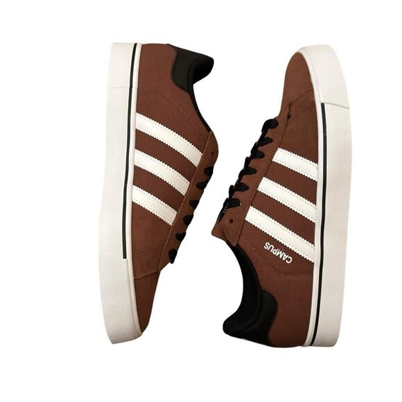 Adidas Campus Brown Vulc Shoes Size Men’s 8 & Women’s 9 - Picture 5 of 10
